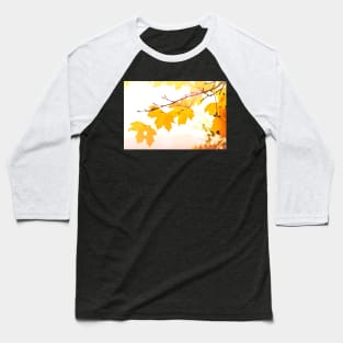 Yellow maple leaves in autumn season Baseball T-Shirt
